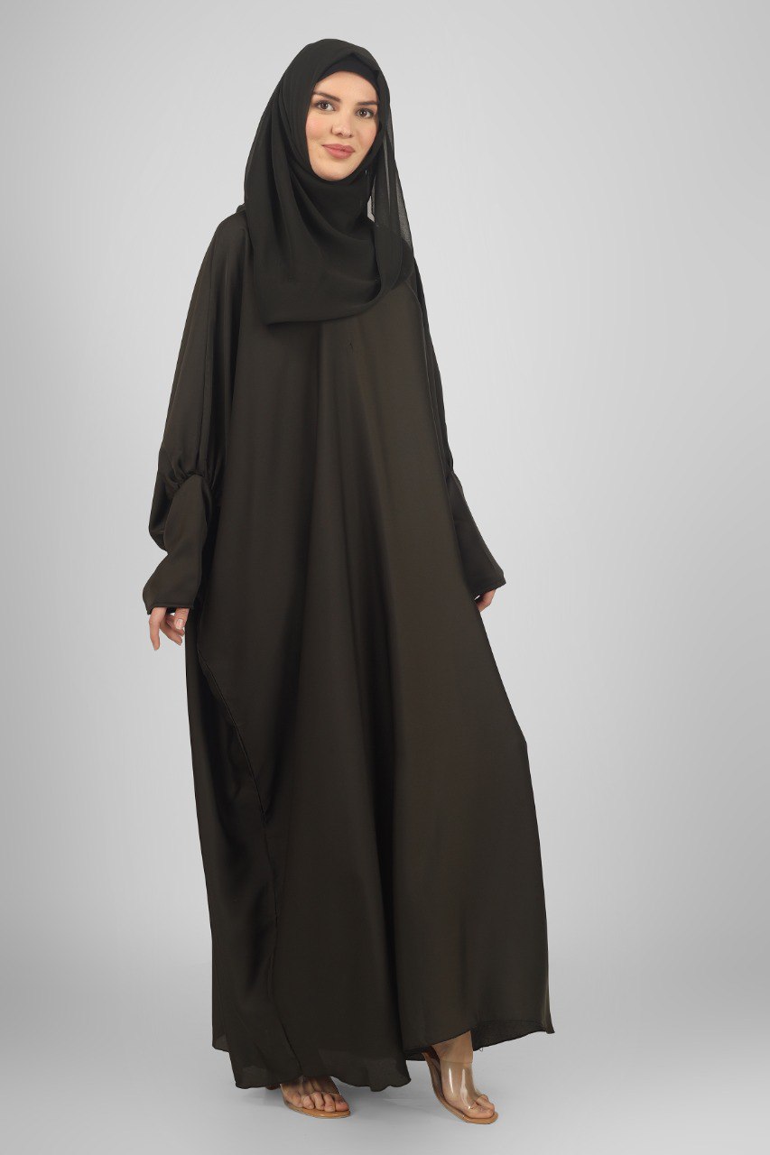 1071 FITTING SLEEVE ABAYA | OLIVE