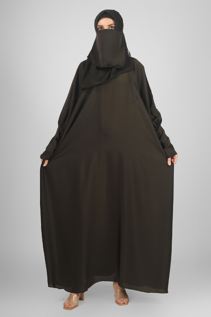 1071 FITTING SLEEVE ABAYA | OLIVE