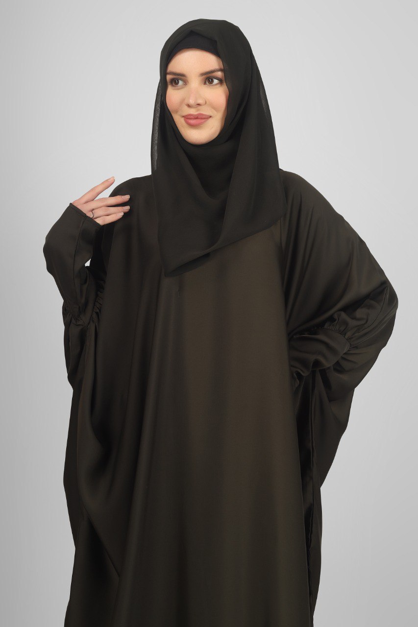 1071 FITTING SLEEVE ABAYA | OLIVE