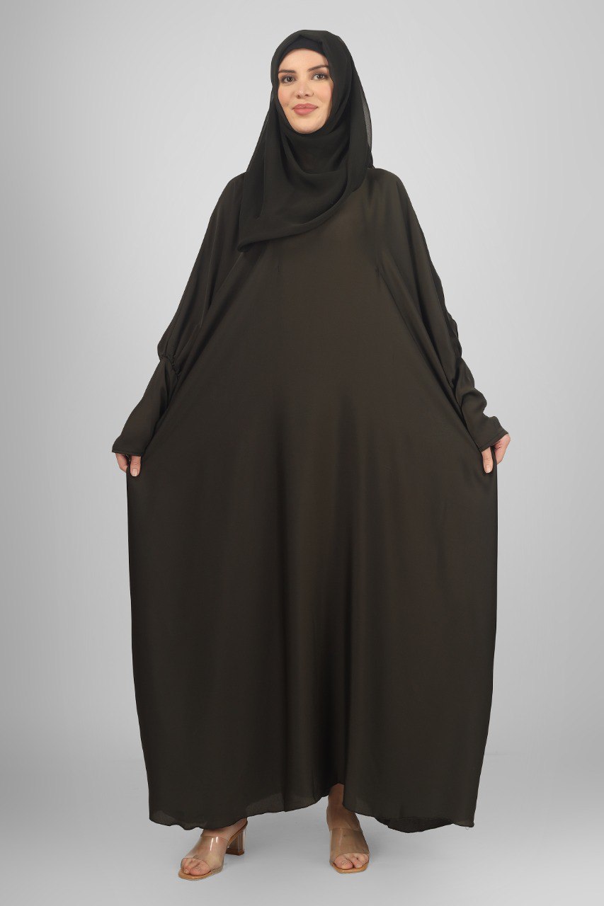 1071 FITTING SLEEVE ABAYA | OLIVE