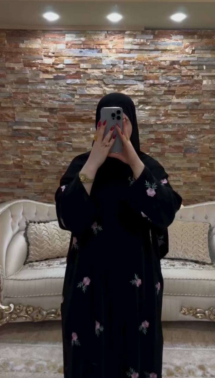 AL-HUSNA EMBROIDERY WORK ABAYA | PRINT- 07