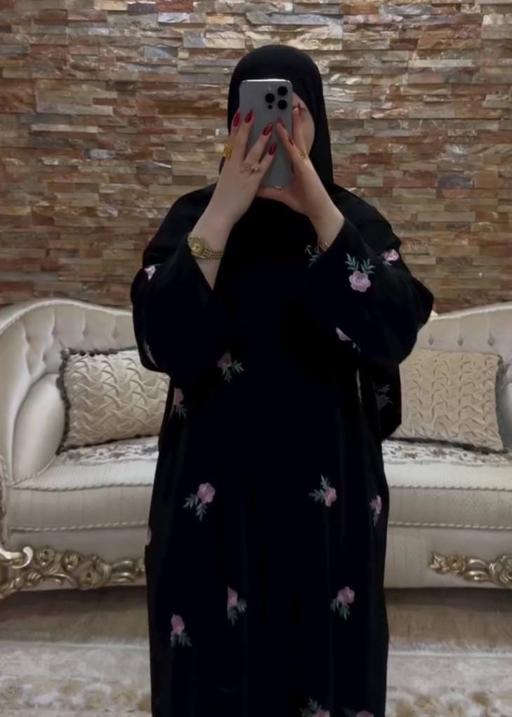 AL-HUSNA EMBROIDERY WORK ABAYA | PRINT- 07