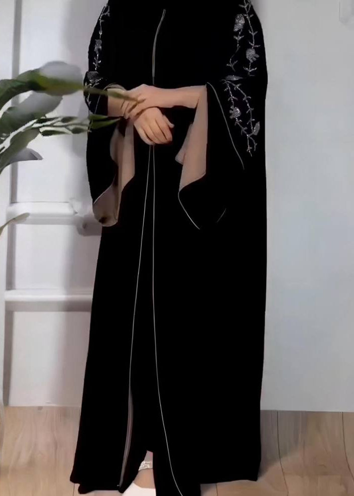 MUNTAHA HANDWORK ABAYA | GOLDEN