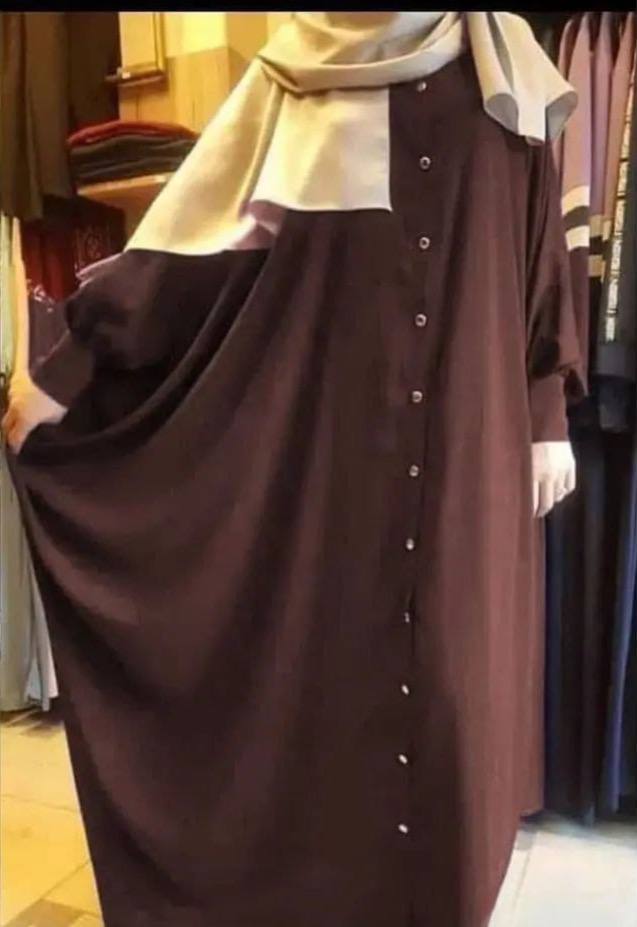MISBHA KAFTAN ABAYA | DARK BROWN