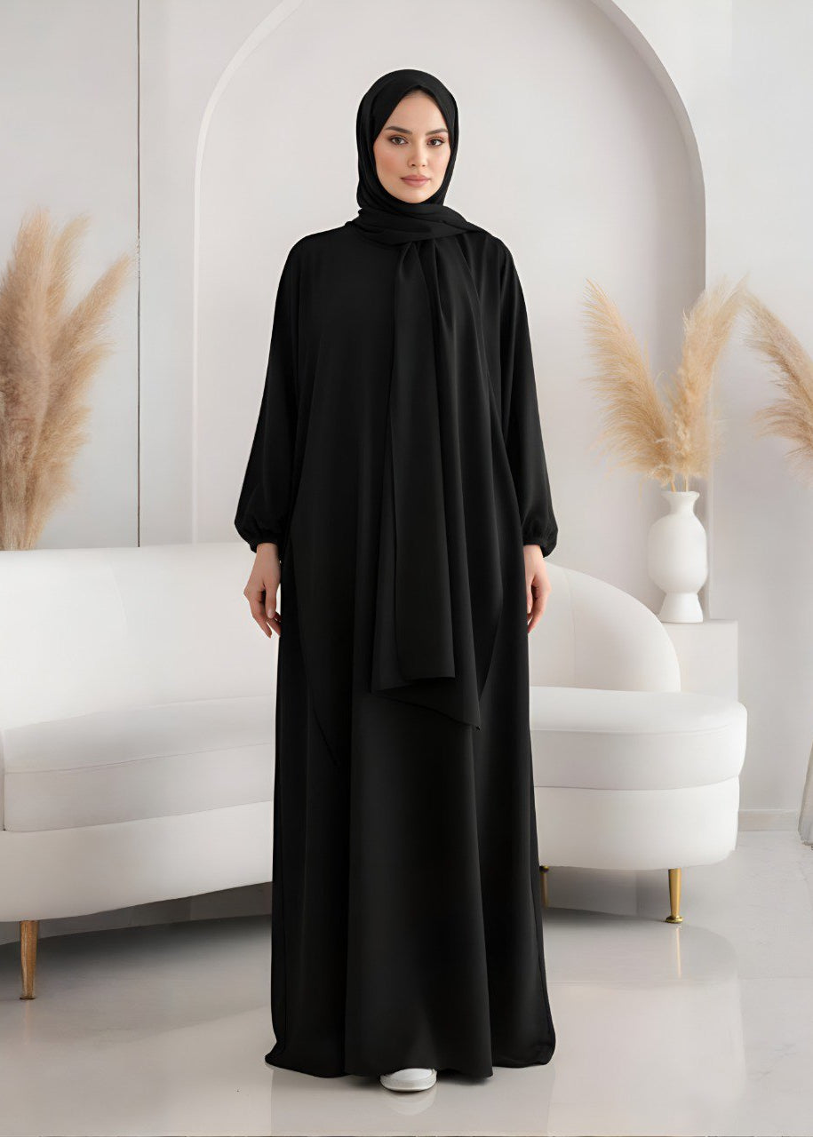 MEHREEN KAFTAN ABAYA | BLACK