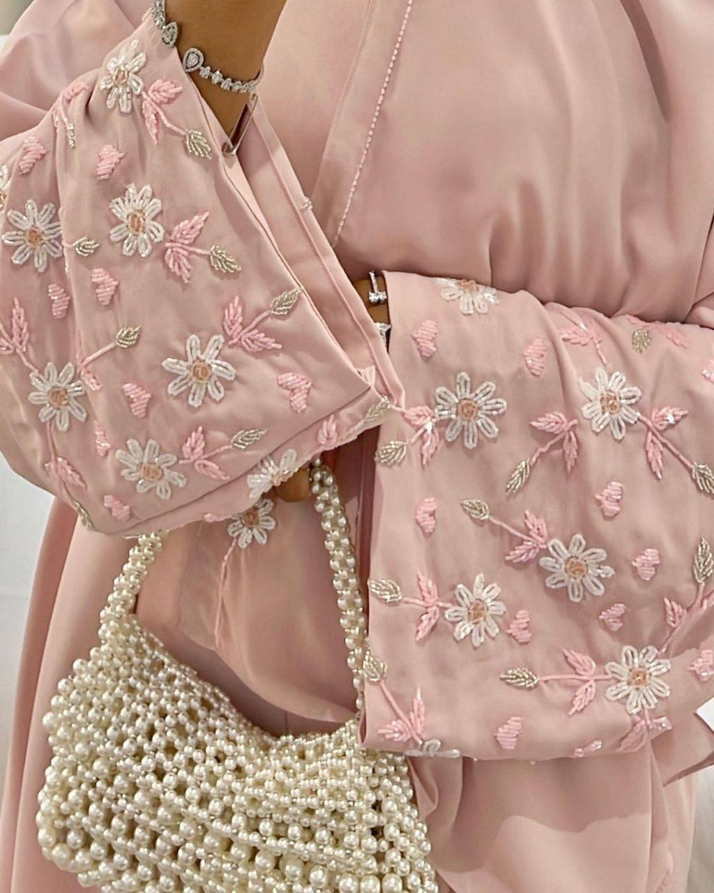 HAYAAT FRONT OPEN ABAYA | PINK