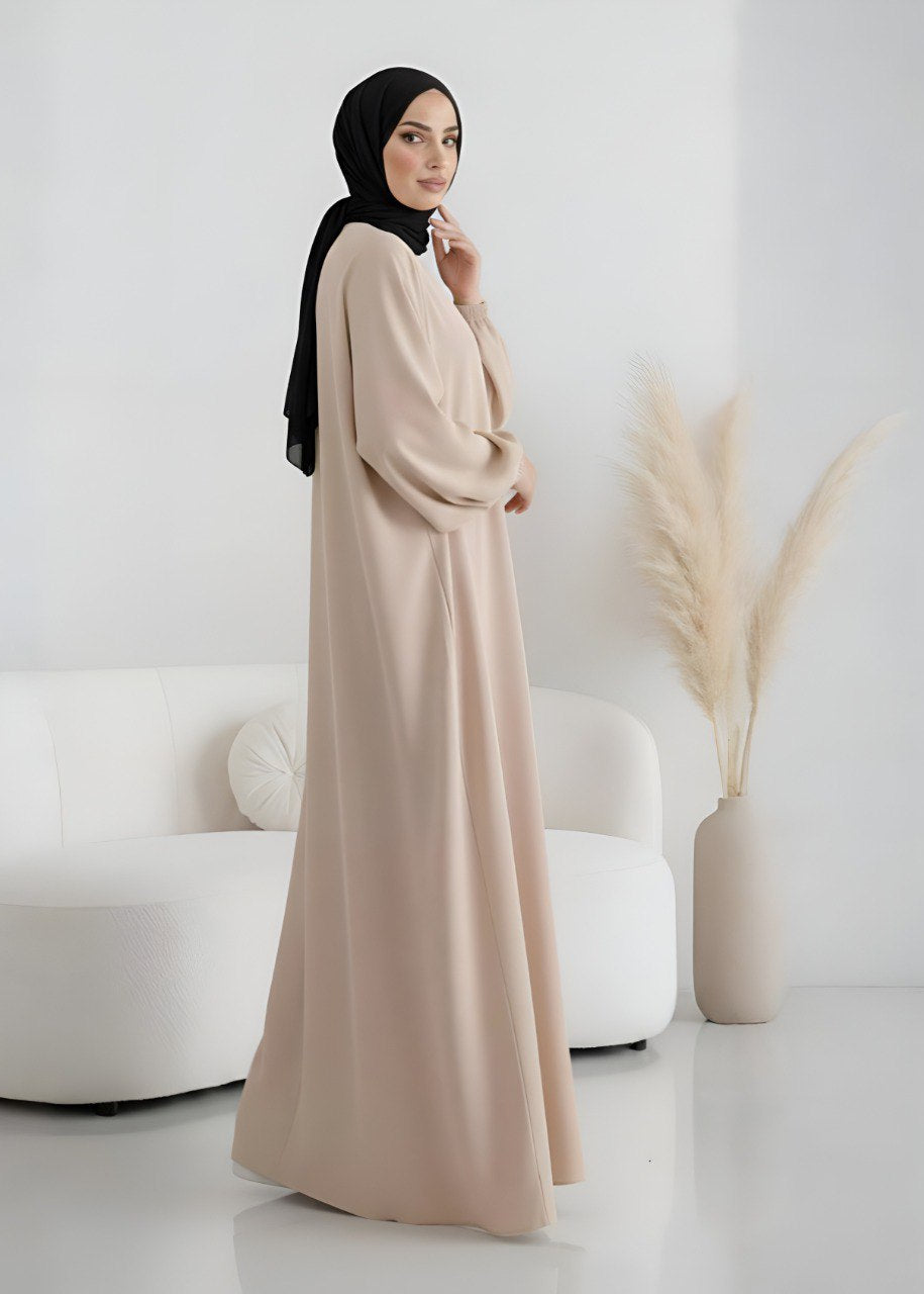 MEHREEN KAFTAN ABAYA | NUDE
