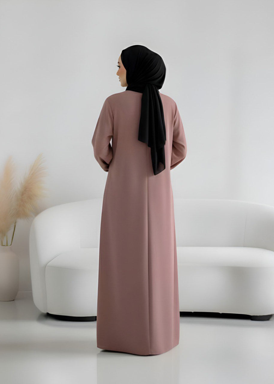 MEHREEN KAFTAN ABAYA | GHESTNUT LITE