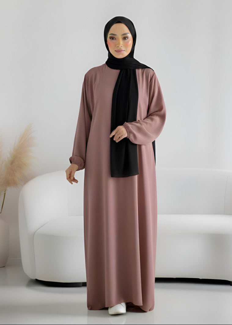 MEHREEN KAFTAN ABAYA | GHESTNUT LITE