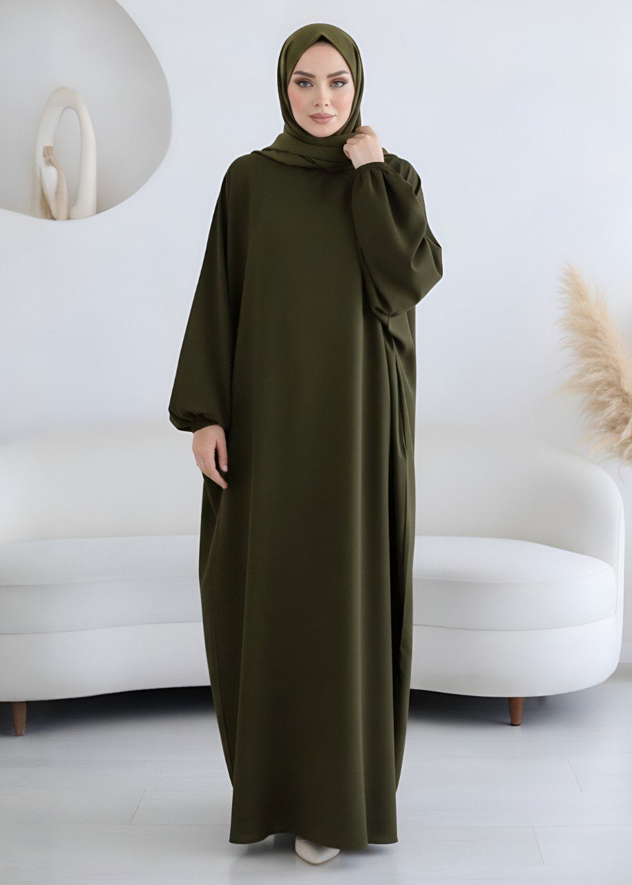 MEHREEN KAFTAN ABAYA | OLIVE