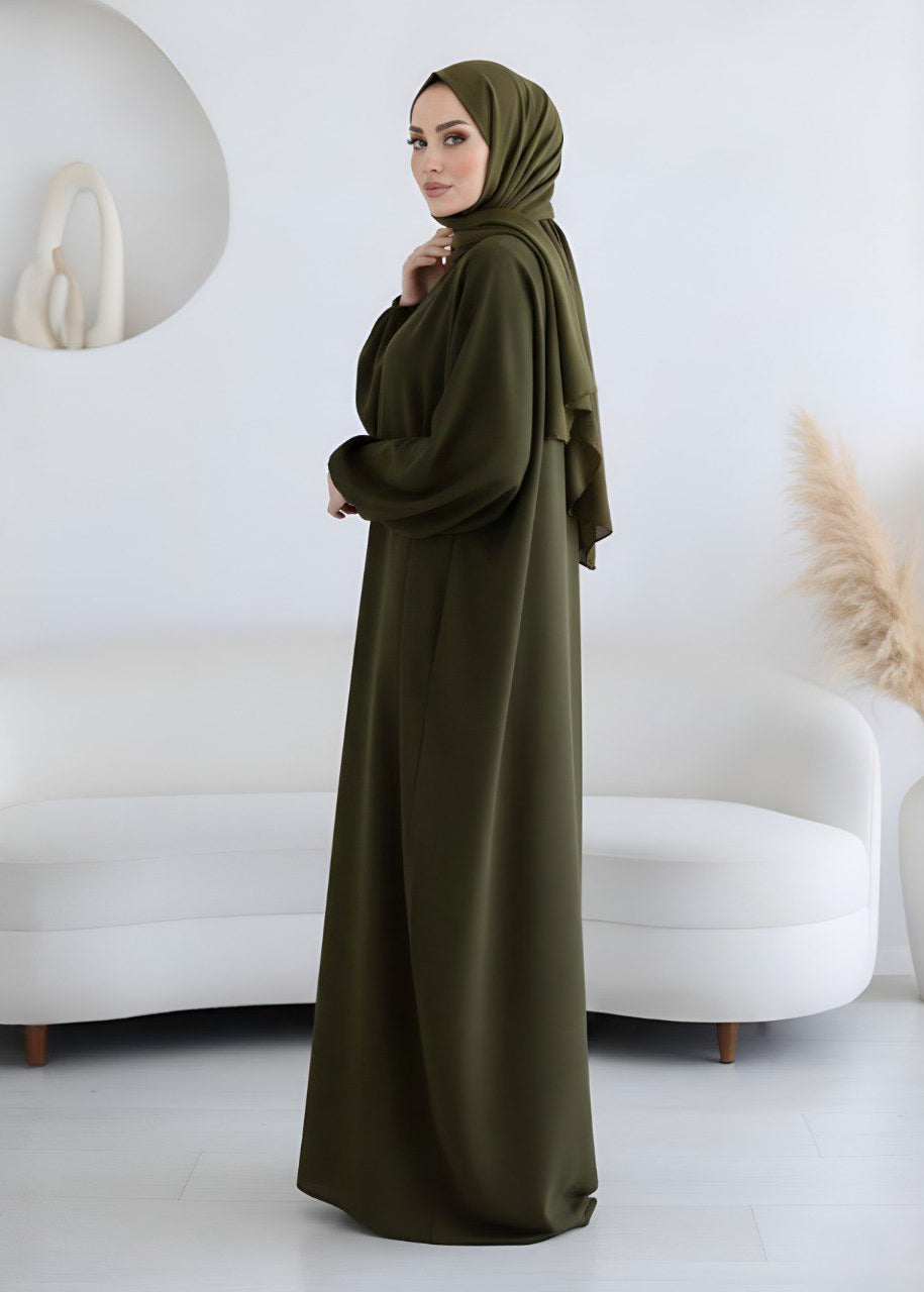 MEHREEN KAFTAN ABAYA | OLIVE