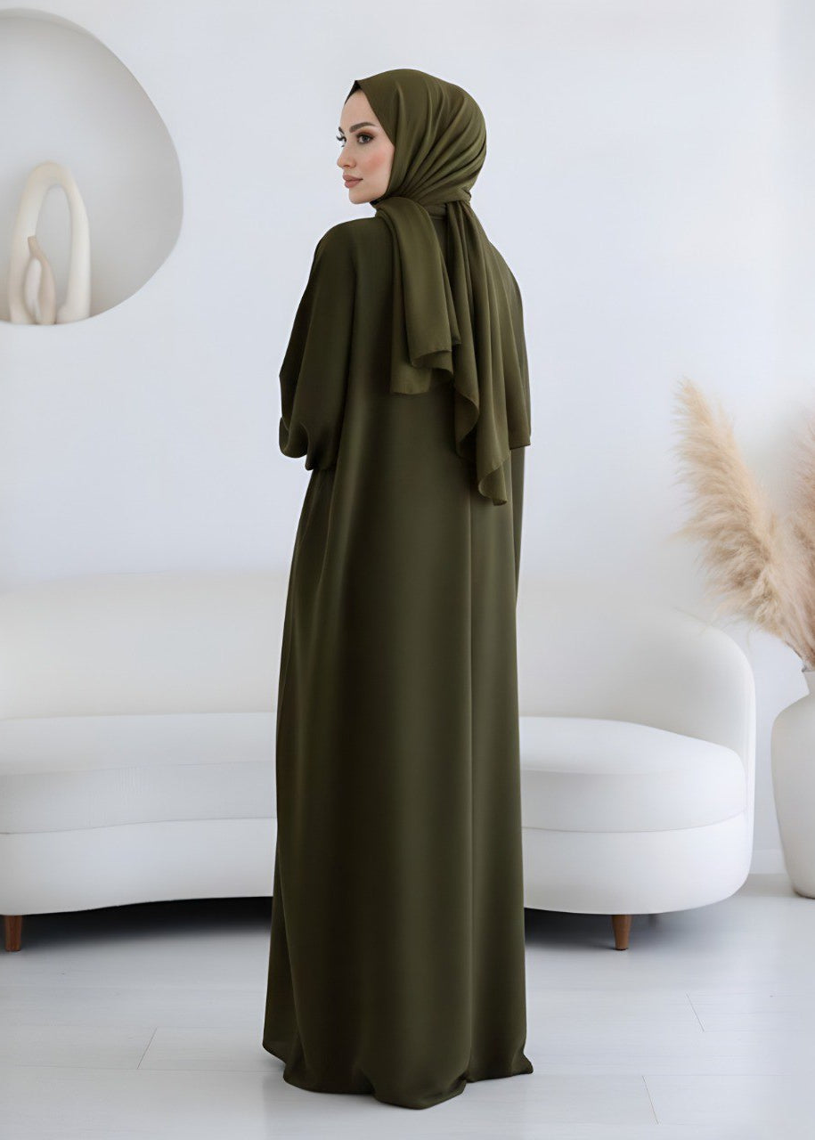 MEHREEN KAFTAN ABAYA | OLIVE