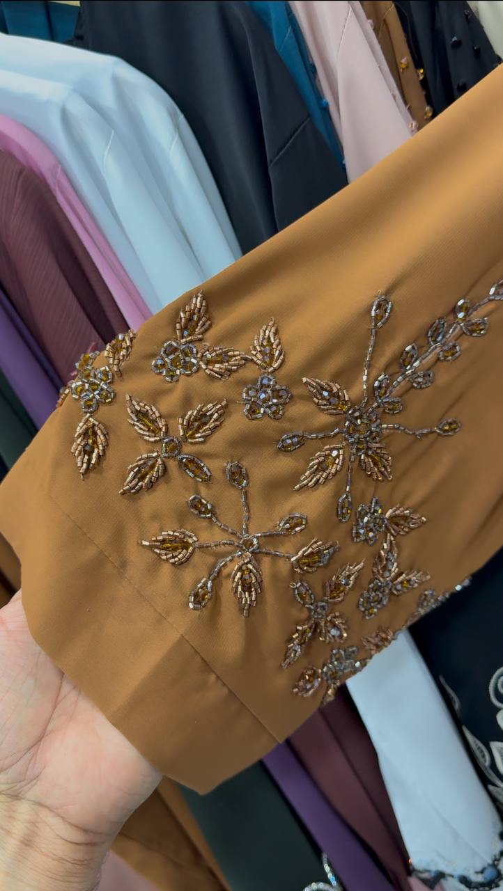 RIMSHA MODEST WEAR ABAYA | COPPER