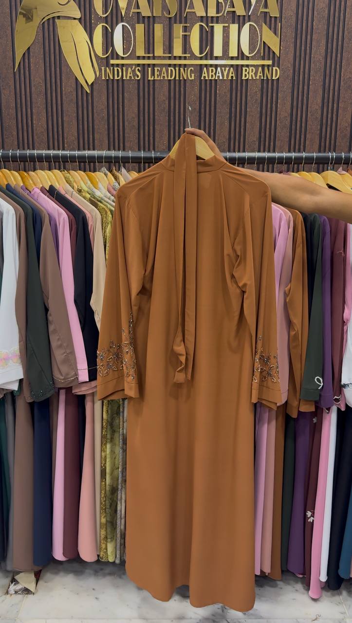 RIMSHA MODEST WEAR ABAYA | COPPER