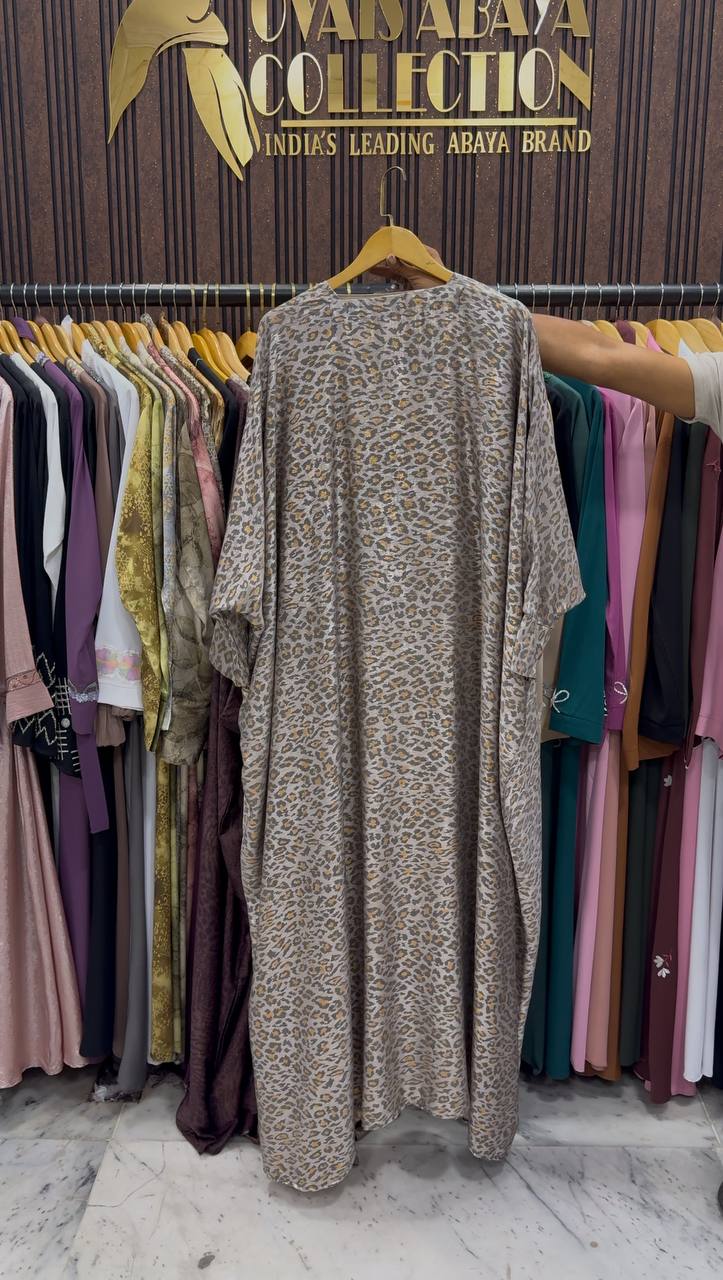 AZRAH KOREAN PRINT ABAYA | SHADE-10