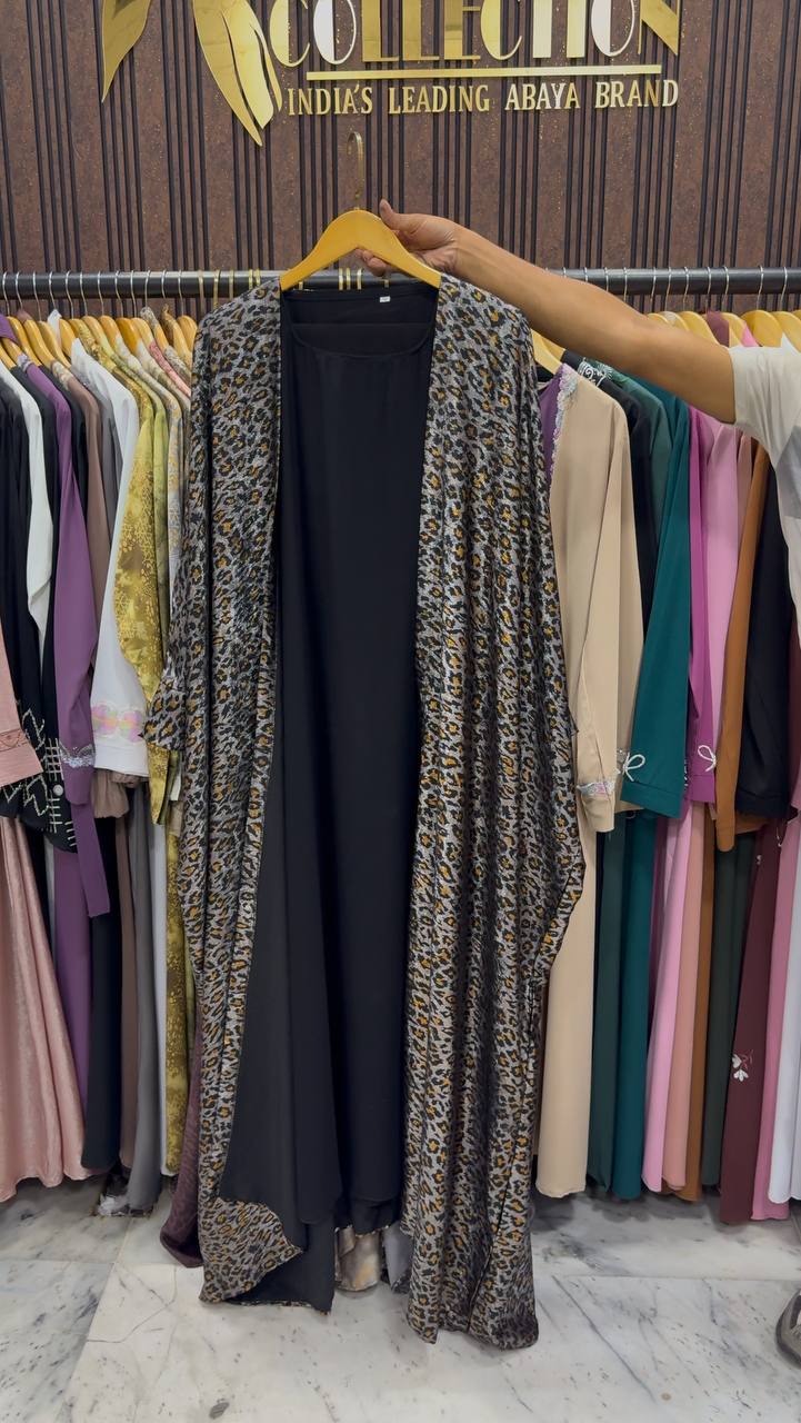 AZRAH KOREAN PRINT ABAYA | SHADE-03