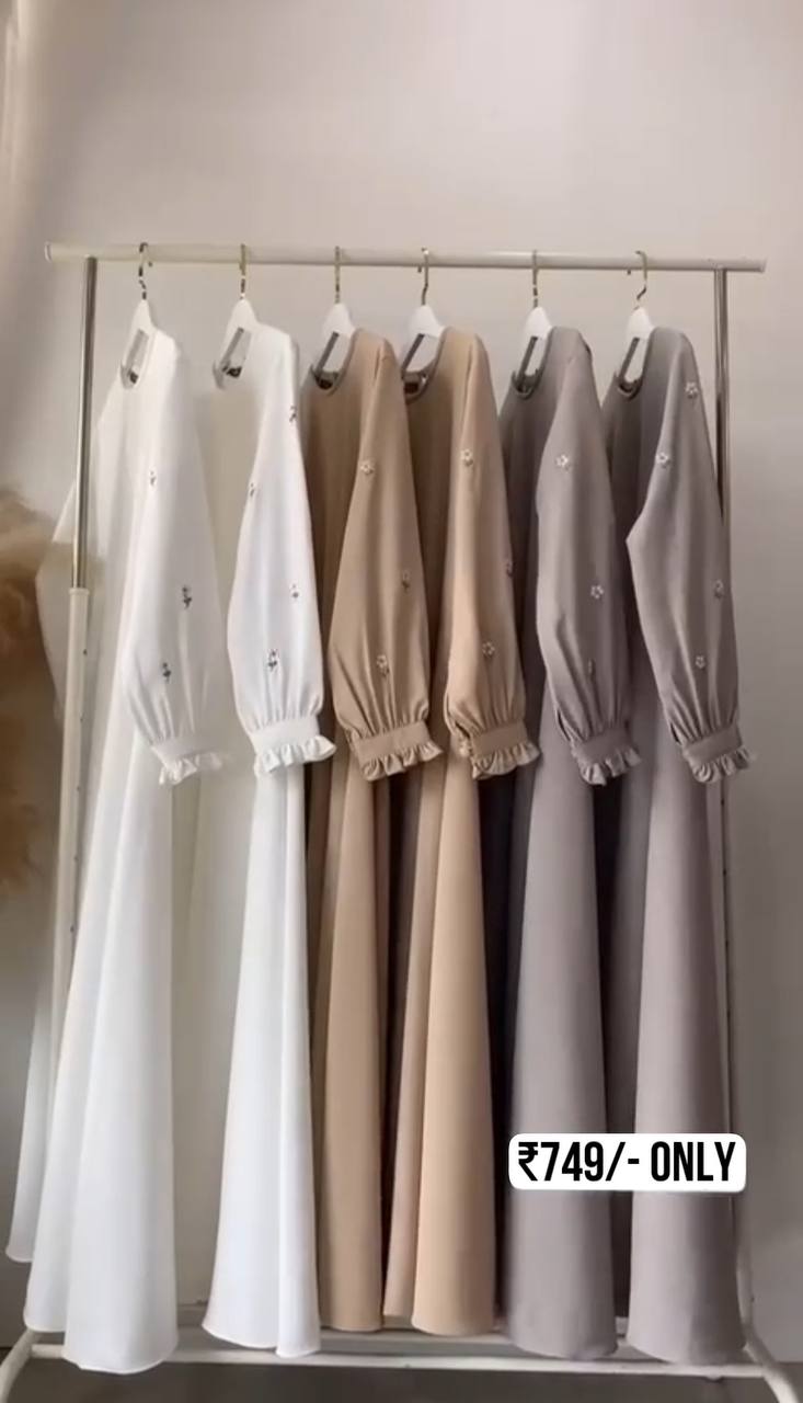 MIRA EMBROIDERY KOREAN ABAYA |