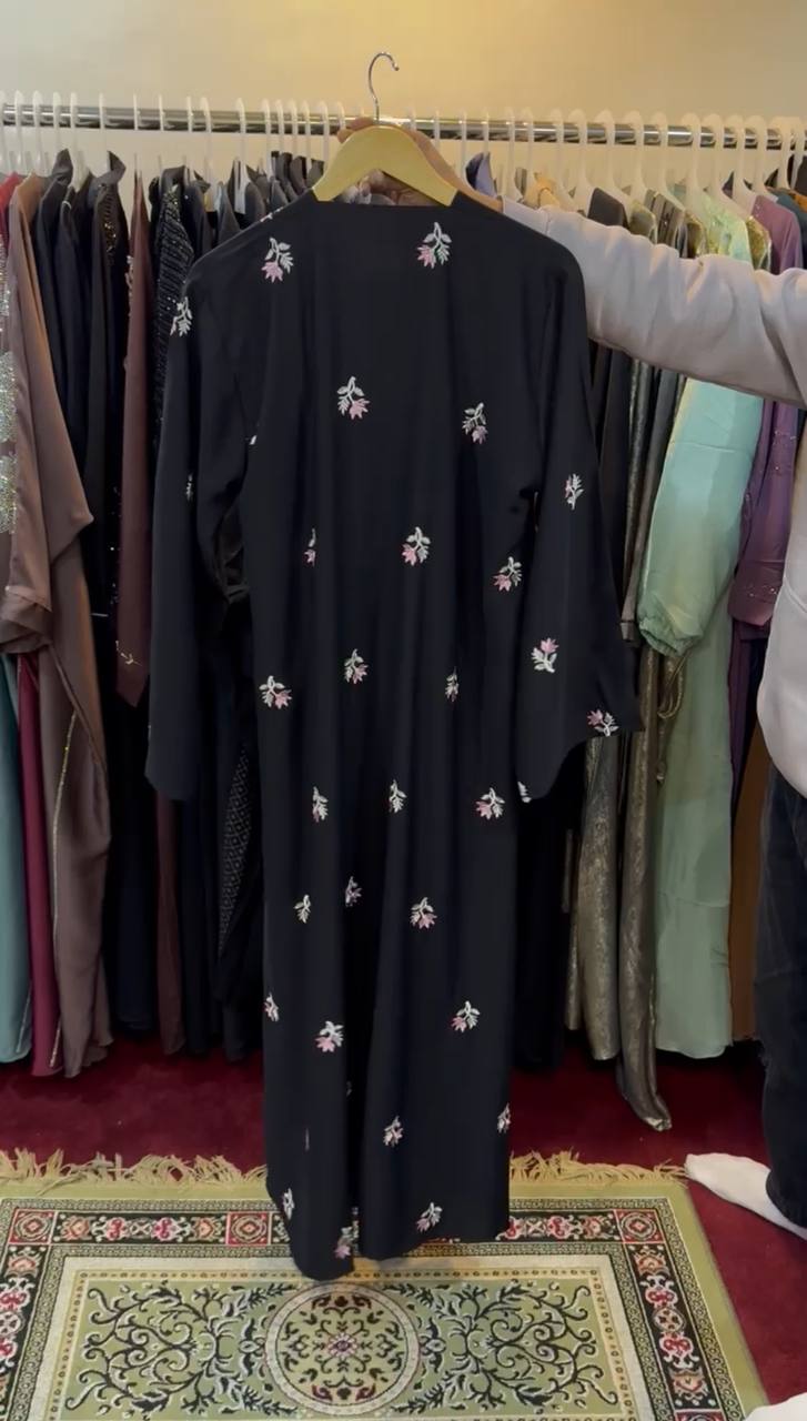AL-HUSNA EMBROIDERY WORK ABAYA | PRINT- 03
