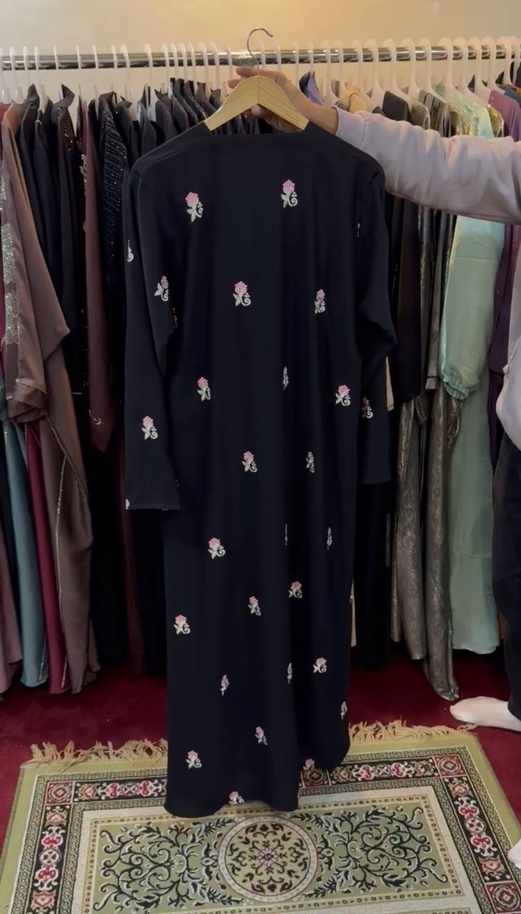 AL-HUSNA EMBROIDERY WORK ABAYA | PRINT- 04