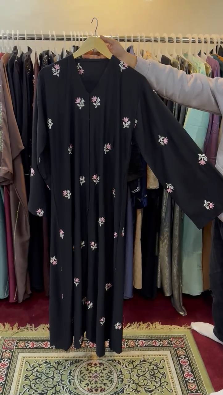 AL-HUSNA EMBROIDERY WORK ABAYA | PRINT- 03
