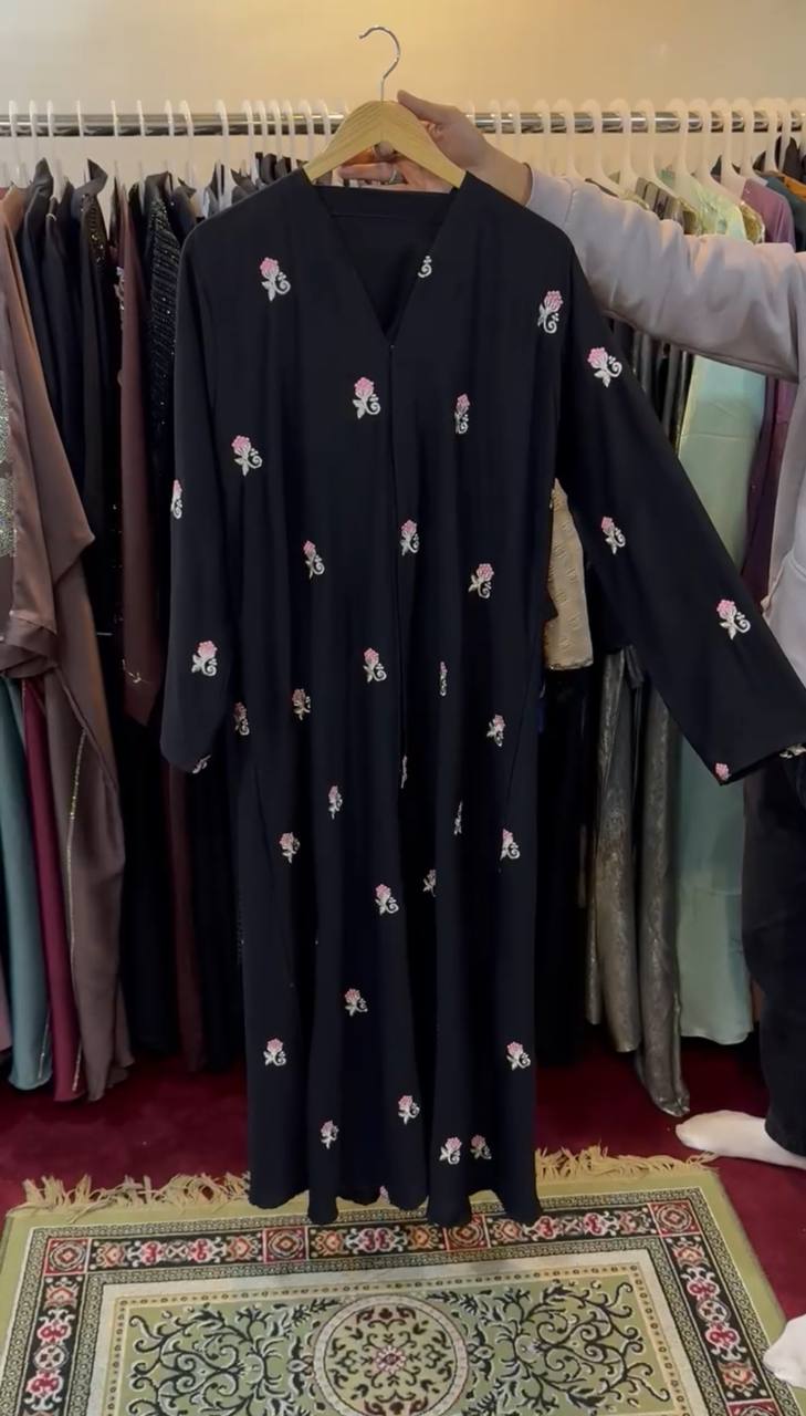 AL-HUSNA EMBROIDERY WORK ABAYA | PRINT- 04