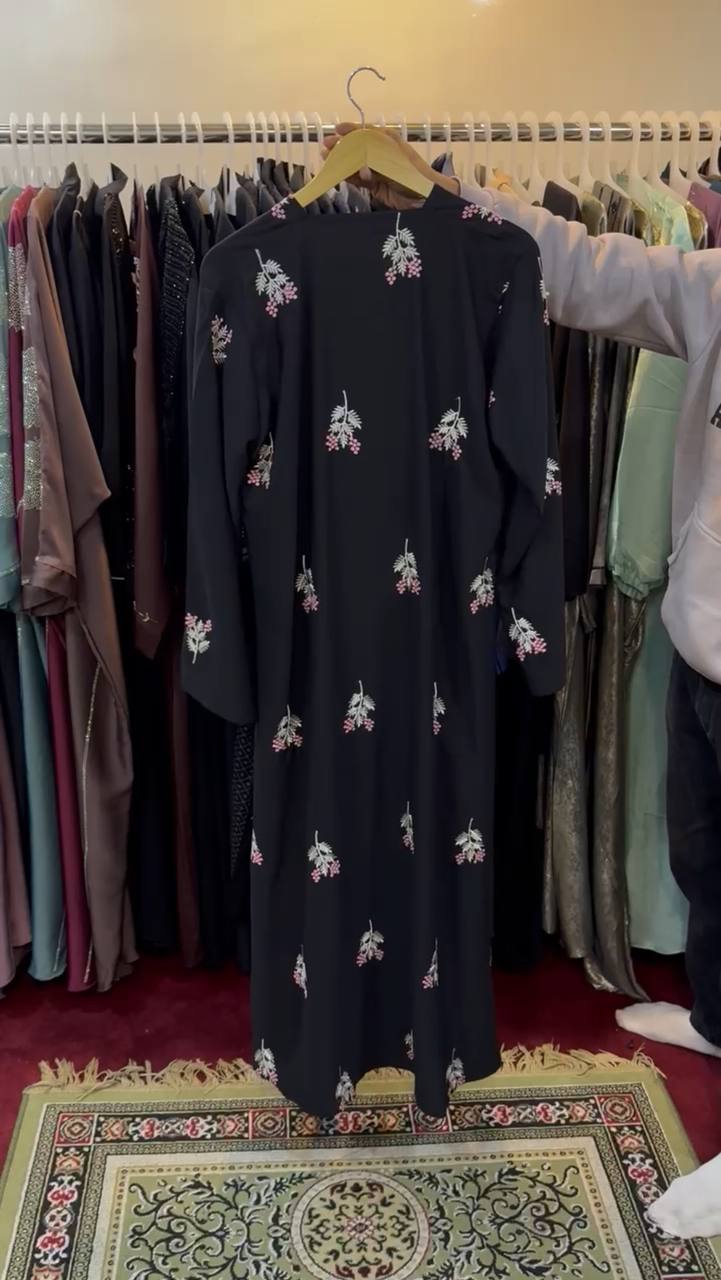 AL-HUSNA EMBROIDERY WORK ABAYA | PRINT- 01