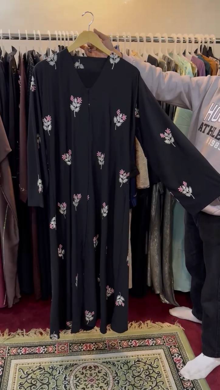 AL-HUSNA EMBROIDERY WORK ABAYA | PRINT- 01