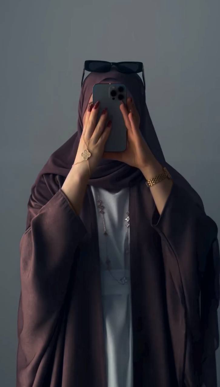 YASHFAH DOUBLE SHRUG ABAYA | BROWN