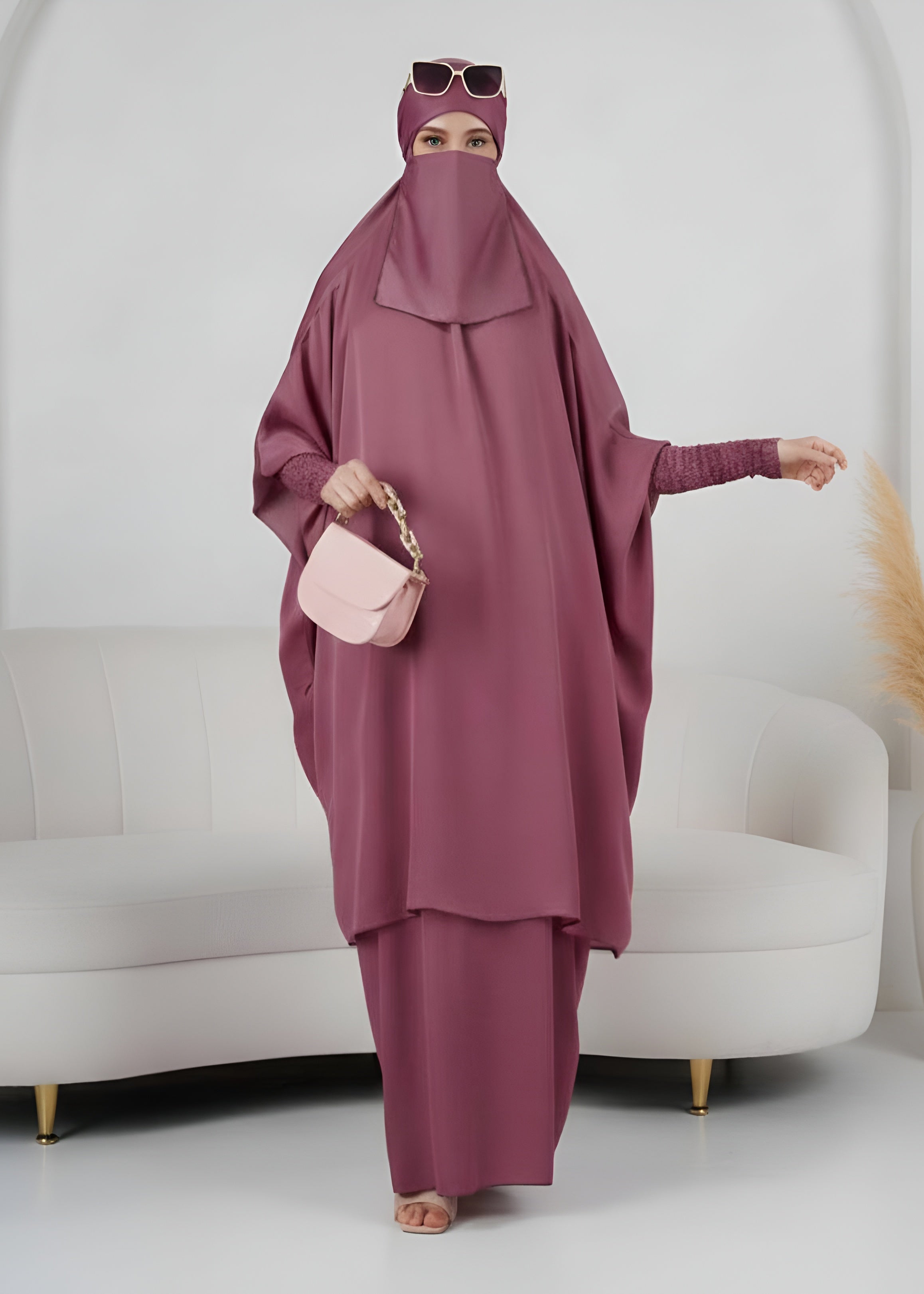 2 PIECE JILBAB | MAUVE PINK