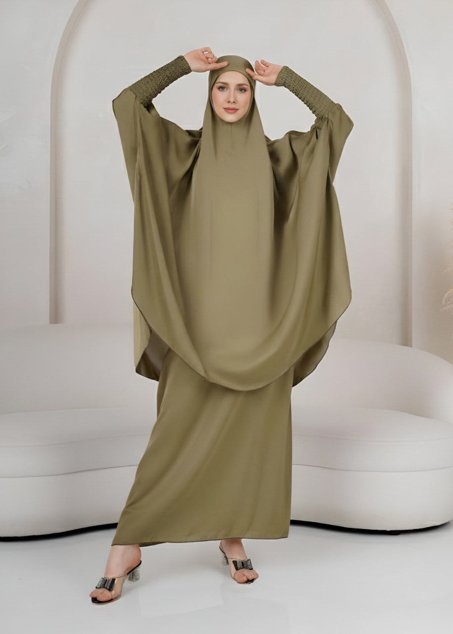2 PIECE JILBAB | PISTA GREEN