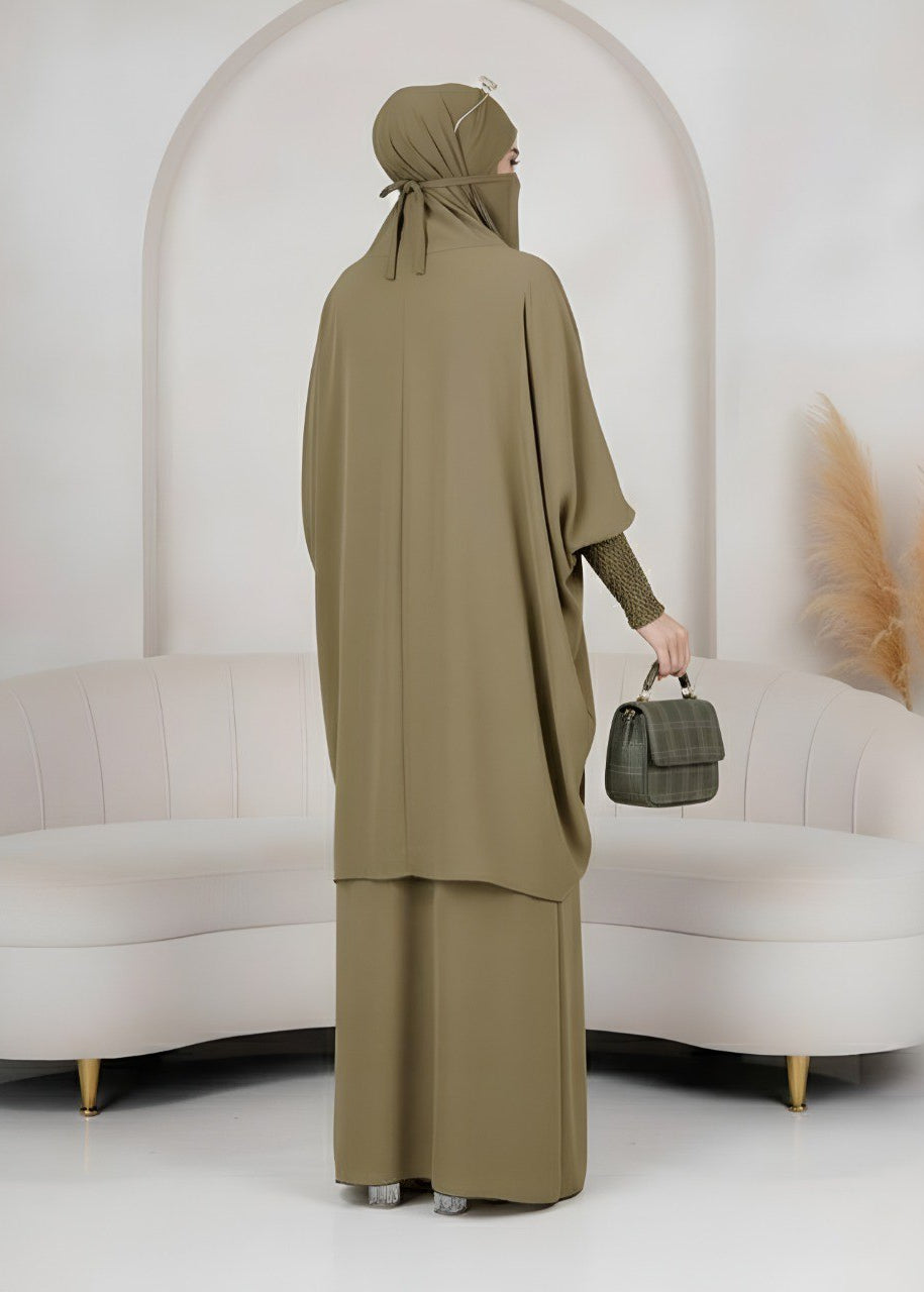 2 PIECE JILBAB | PISTA GREEN