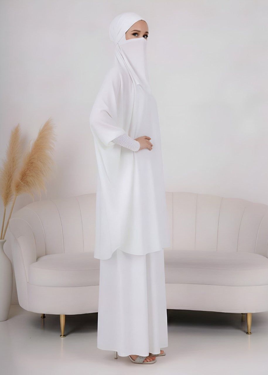 2 PIECE JILBAB | WHITE