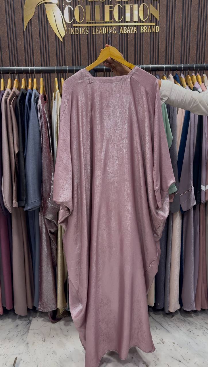 AL-HURIYA DOUBLE SHRUG ABAYA | BABY PINK