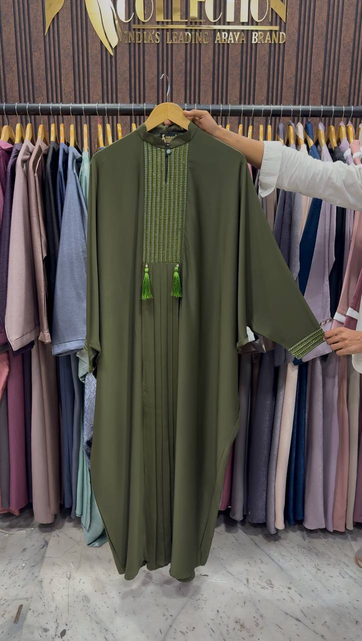 MEERUB KAFTAN ABAYA | OLIVE