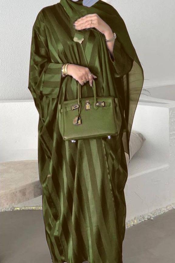 ANABIA KAFTAN ABAYA | OLIVE