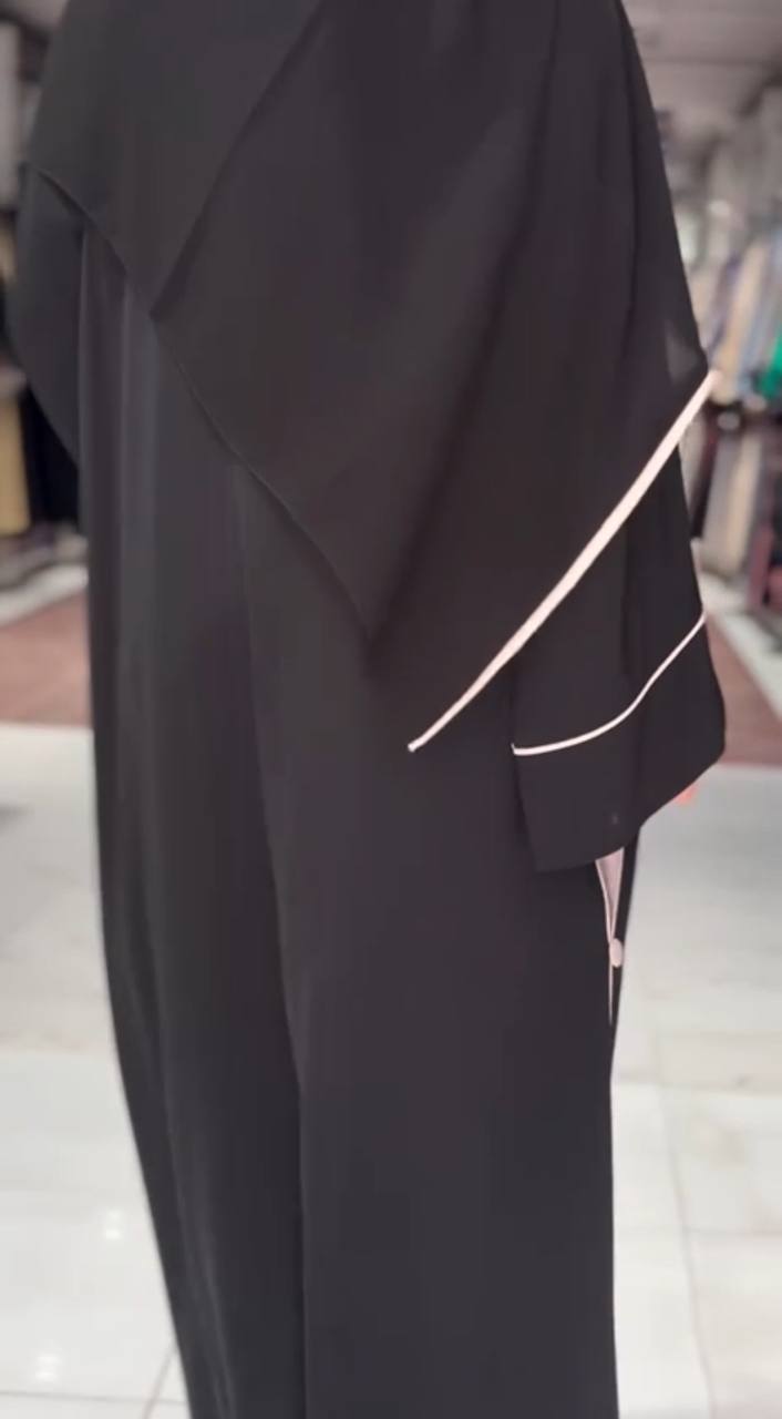 IFFAT FRONT OPEN ABAYA | NUDE