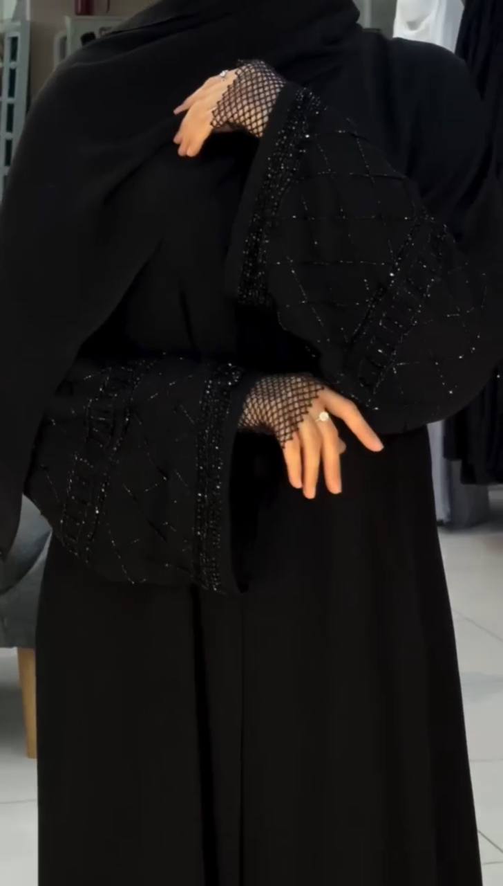Maha Front Open Handwork Abaya - ( B2B )
