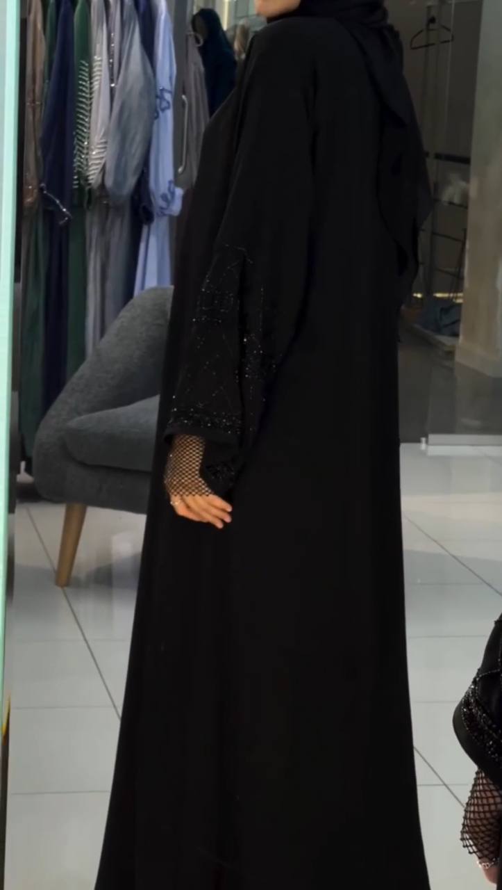 Maha Front Open Handwork Abaya - ( B2B )