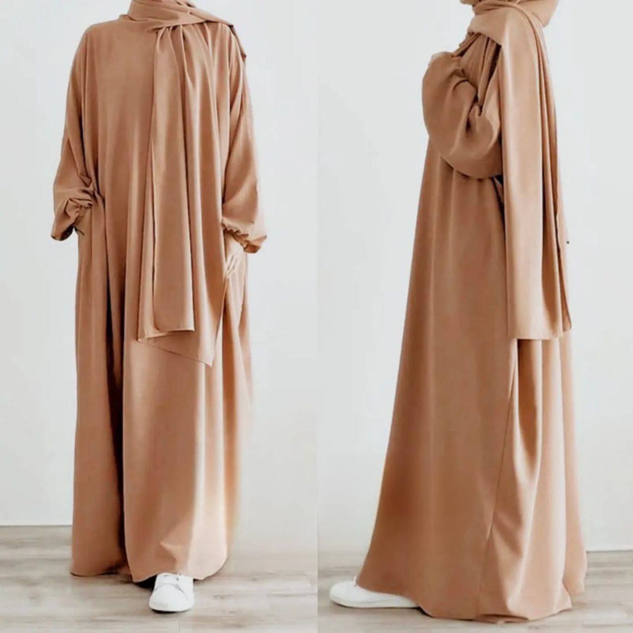 MEHREEN KAFTAN ABAYA | GHESTNUT LITE