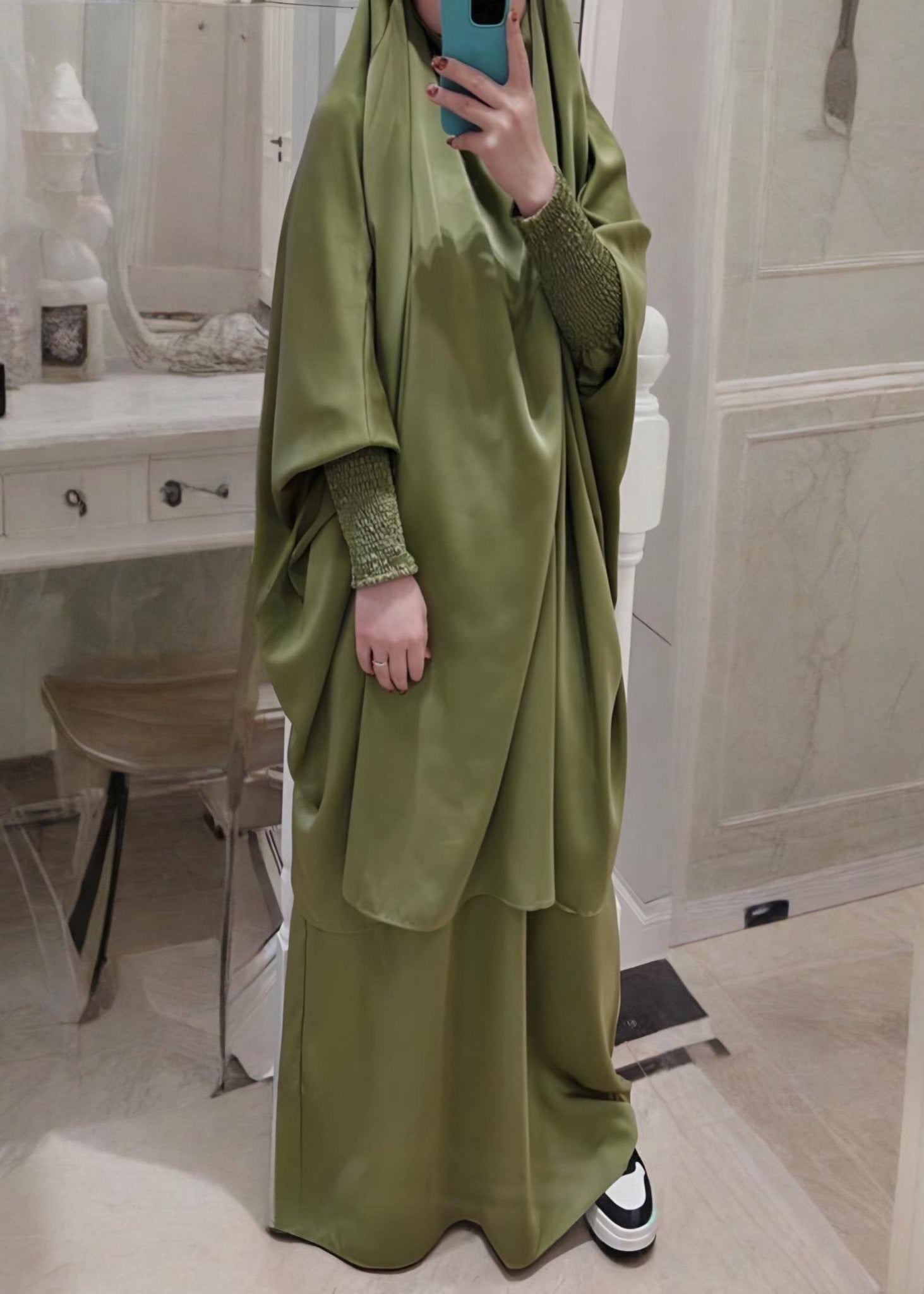 2 PIECE JILBAB | PISTA GREEN