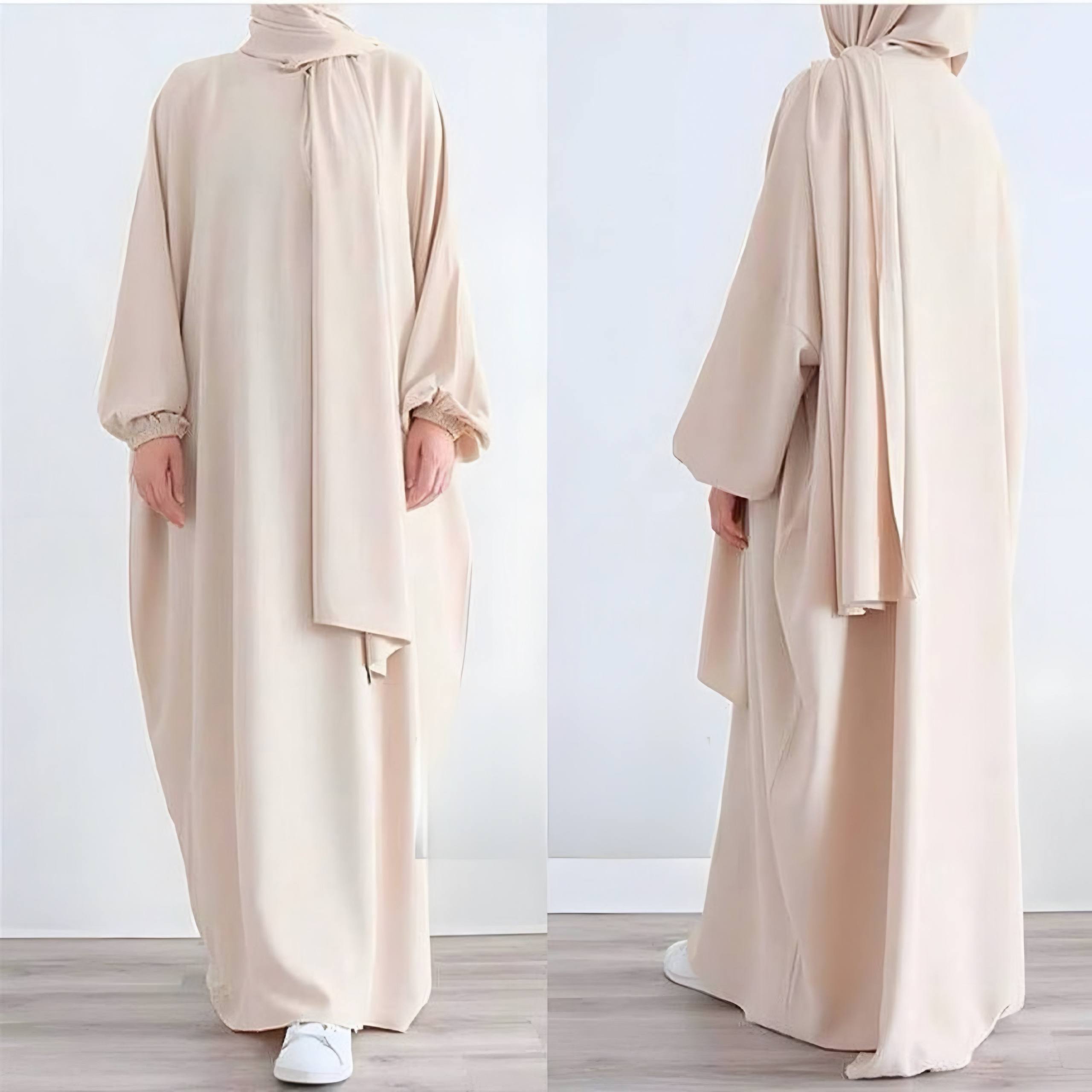 MEHREEN KAFTAN ABAYA | NUDE