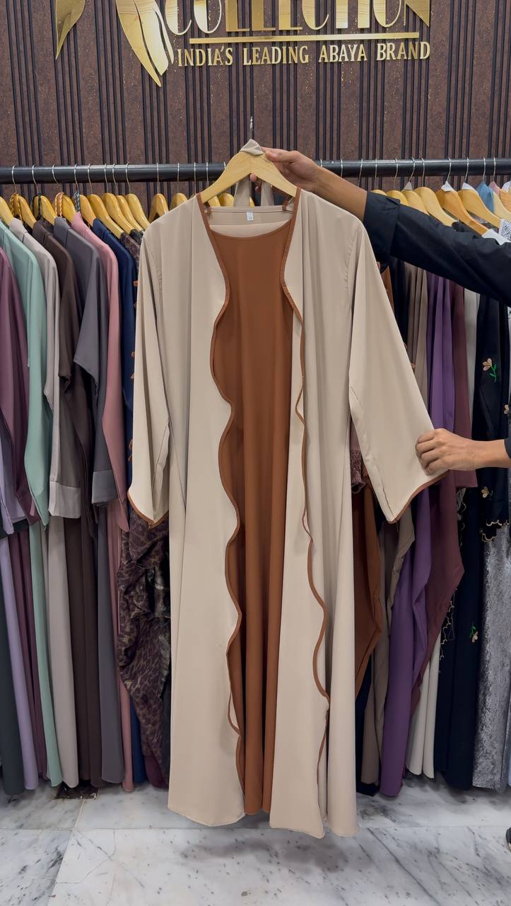ZOE DOUBLE SHRUG BOW ABAYA | COPPERxNUDE
