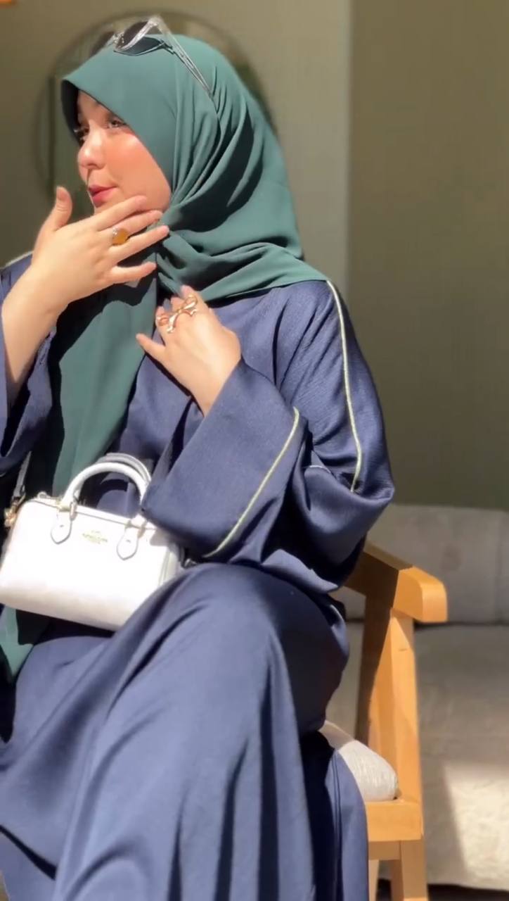 HOORAIN KOREAN ABAYA | NAVY BLUE