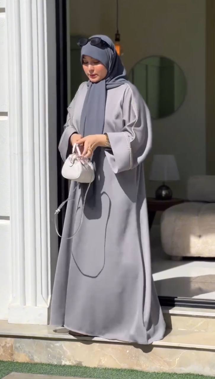 HOORAIN KOREAN ABAYA | GRAY