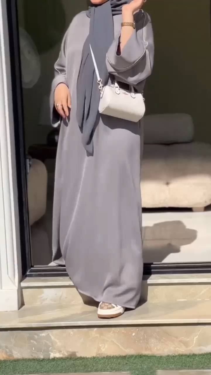 HOORAIN KOREAN ABAYA | GRAY