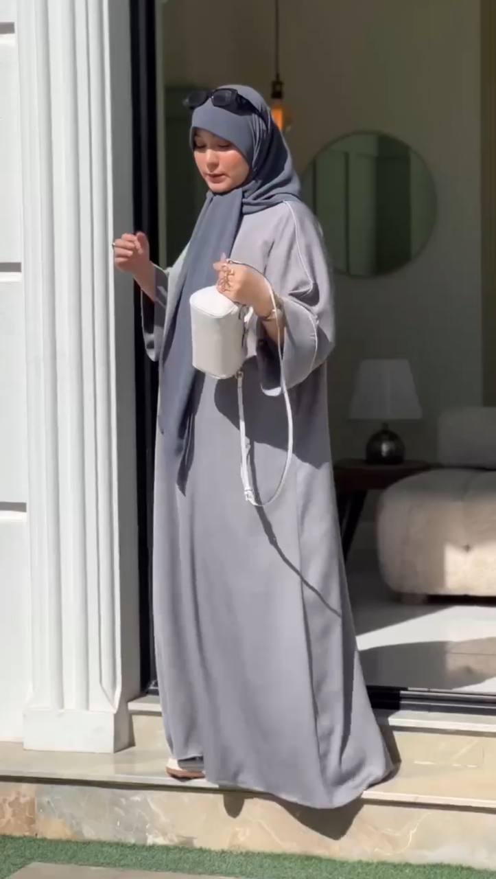 HOORAIN KOREAN ABAYA | GRAY