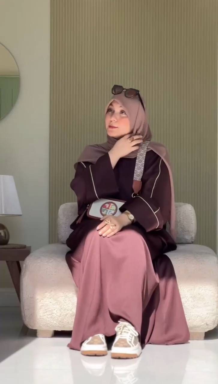 HOORAIN KOREAN ABAYA | BROWN