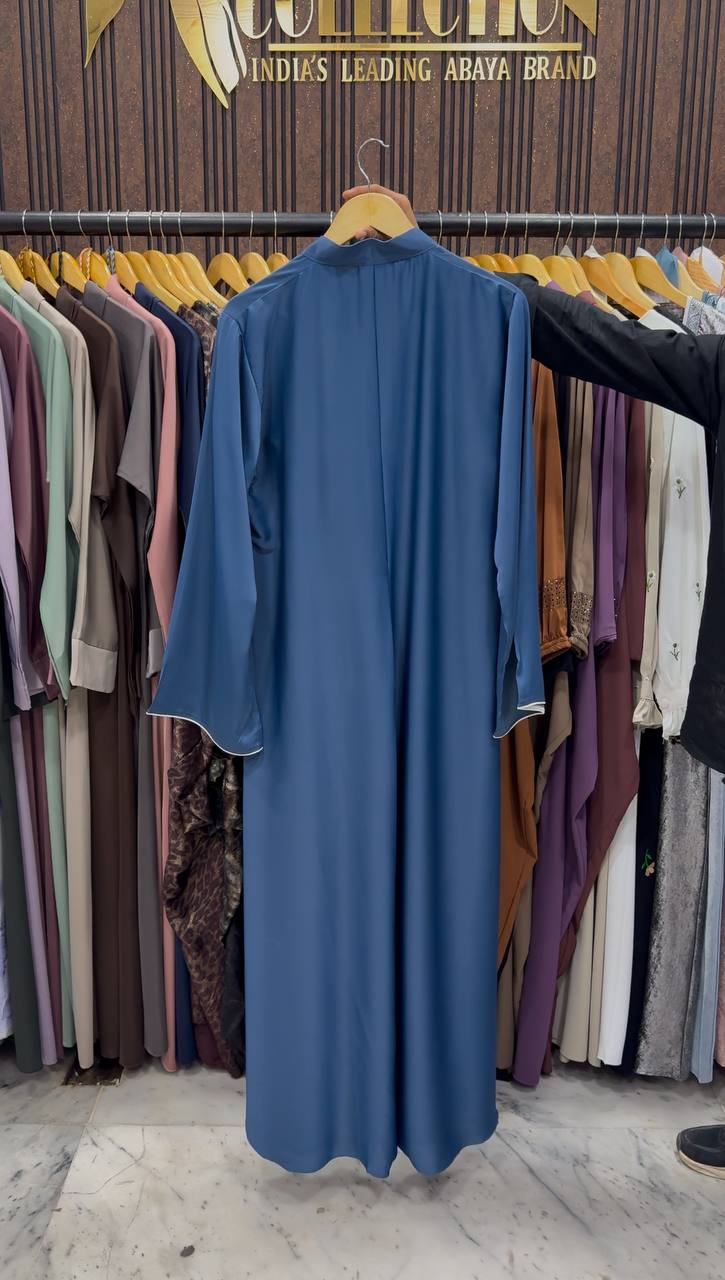MAYA ELEGANT CLOSED ABAYA | BLUE