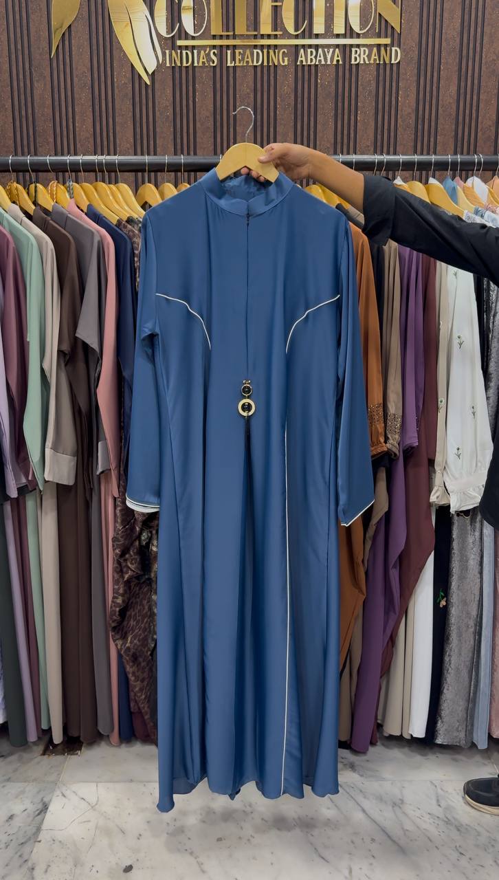 MAYA ELEGANT CLOSED ABAYA | BLUE