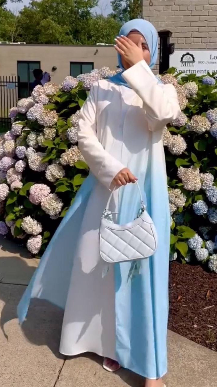 HASEENA DOUBLE SHRUG | SKY BLUE